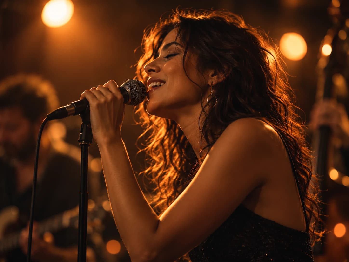 Una presentación de música en vivo